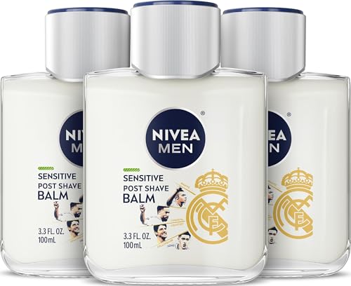 NIVEA MEN Sensitive Post Shave Balm, Alcohol Free, Multipack, 3 x 3.3 FL OZ