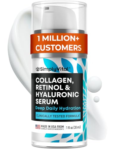 Retinol Collagen Face Serum - Anti-Aging Moisturizer for Women, 1 fl oz