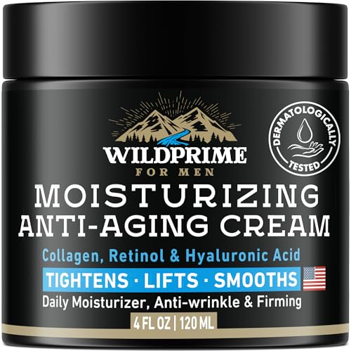 Men's Face Moisturizer Cream - Anti Aging & Wrinkle - Made in USA - 4 oz